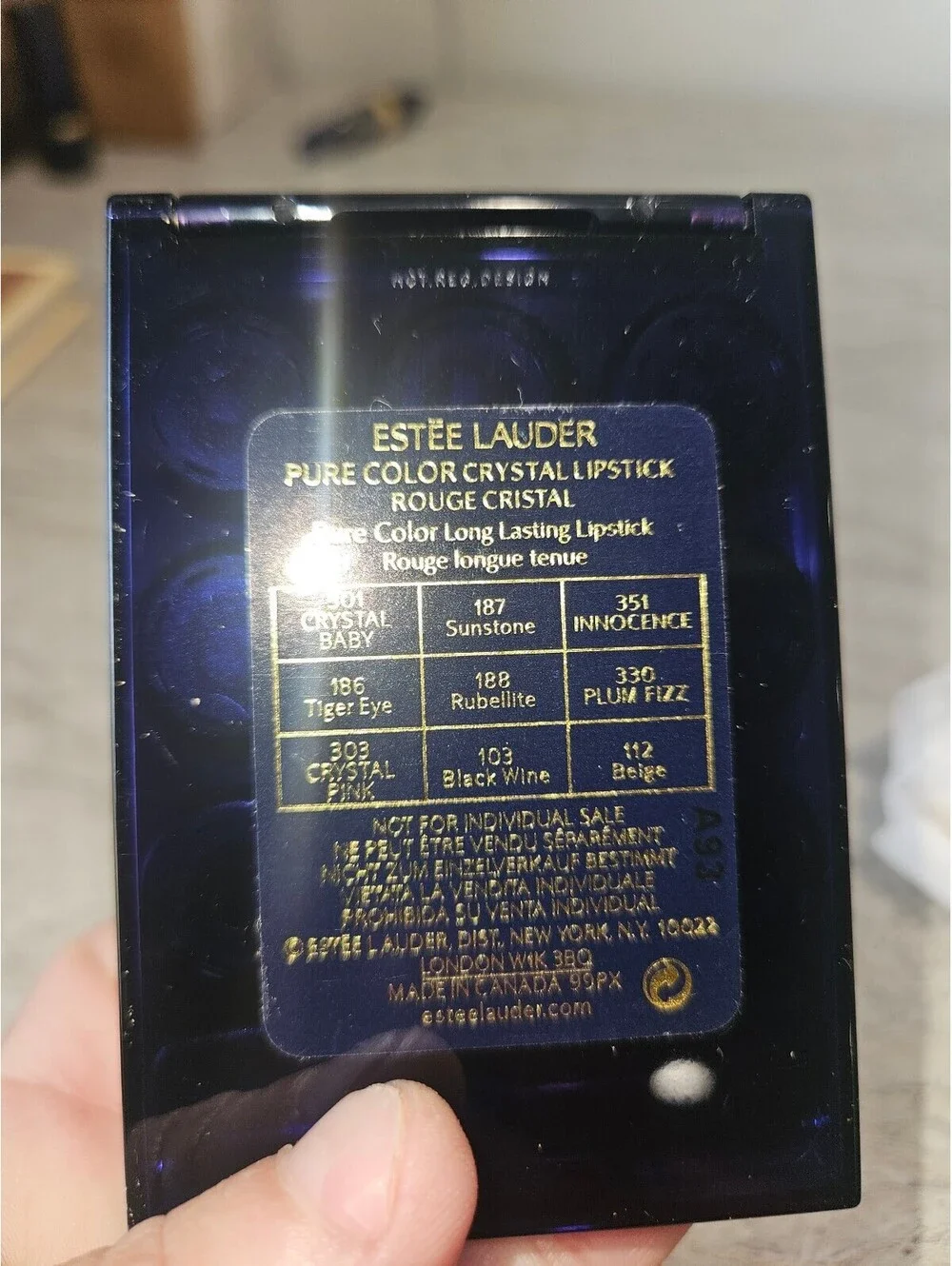 Estee Lauder pure color crystal lipstick
